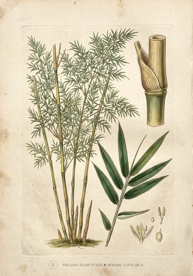 Bambusa Tulda botanical plate