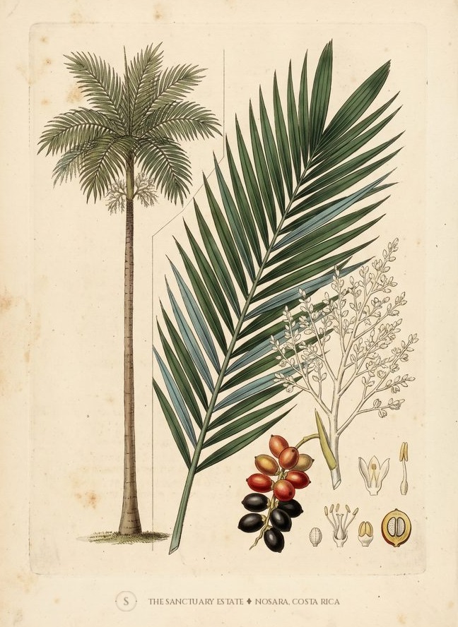 Carpentaria Palm botanical plate