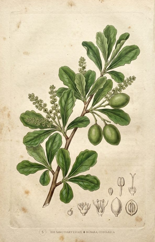 Madagascar Almond botanical plate